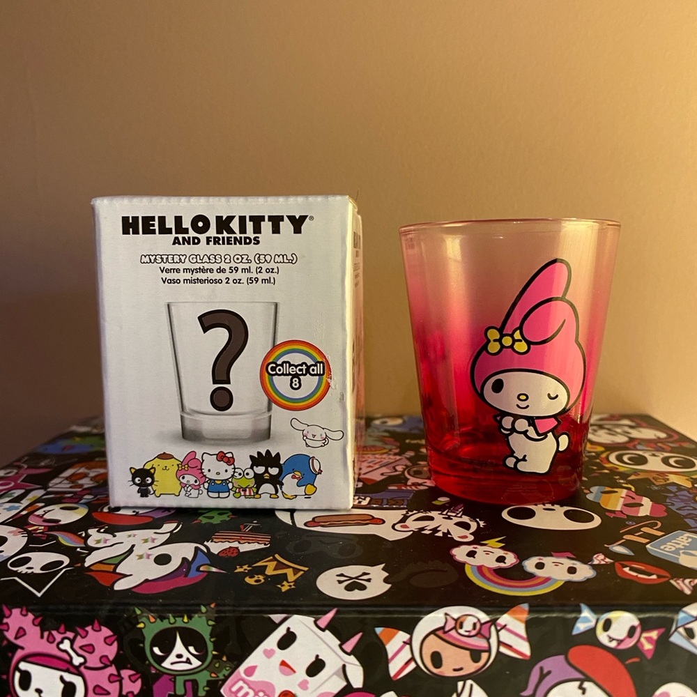 Hello Kitty and Friends Mystery Mini Glass Cup 2oz MY MELODY